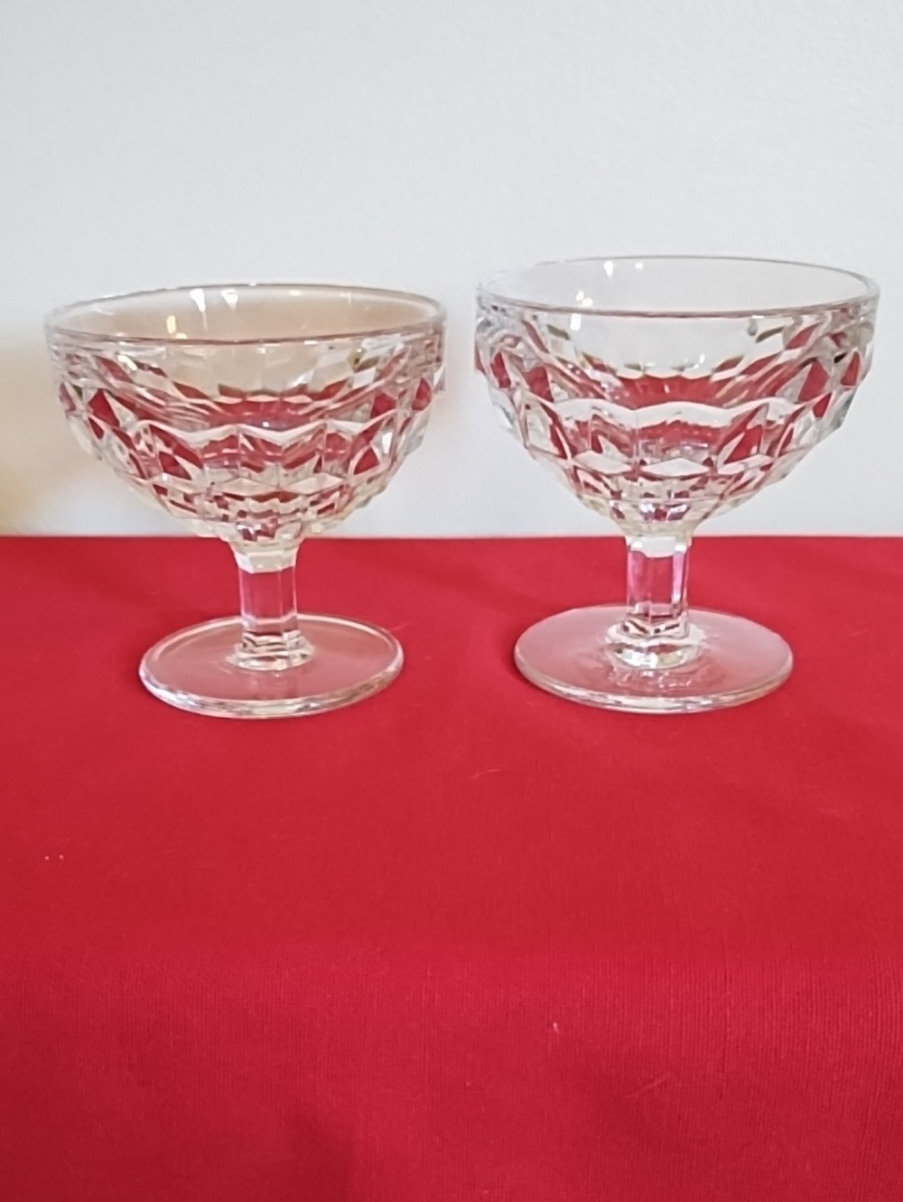 TWO FOSTORIA CUPS